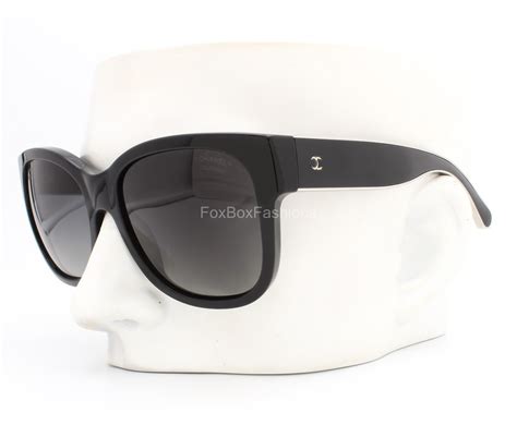 chanel 5270 501 s8 black silver|Chanel 5270 501/S8 Sunglasses Polished Black w/ Silver Trim .